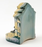 NEWTONE POTTERY dog bookend by DAISY MERTON, stamped "Hand Painted", 15cm high - 2