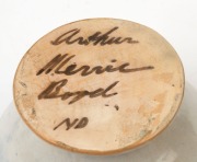 ARTHUR MERRIC BOYD and NEIL DOUGLAS pottery bowl with hand-painted landscape interior, signed "Arthur Merric Boyd, N.D.", 8cm high, 13.5cm diameter - 2
