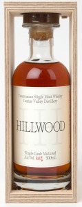 HILLWOOD cask strength matured Tasmanian Single Malt Whisky, (500ml)