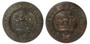 CONVICT DEPARTMENT six assorted antique buttons by MILNS & Co. of London, 19th century, 23mmmm diameter&nbsp;17cm - 2