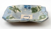 VICTORIA HOWLETT pottery serving dish, incised "Victoria Howlett, Milk", ​​​​​​​28cm wide - 2