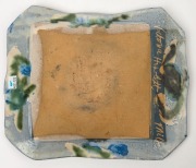 VICTORIA HOWLETT pottery serving dish, incised "Victoria Howlett, Milk", ​​​​​​​28cm wide - 3