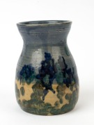 MERRIC and DORIS BOYD pottery vase with hand-painted landscape scene, signatures obscured, 14cm high - 2