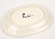 REG PRESTON pottery platter with fish decoration, signed "Preston", ​​​​​​​28.5cm wide - 2