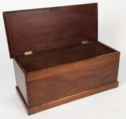 An antique Australian cedar blanket box, 19th century, 42cm high, 95cm wide, 41cm deep - 2