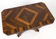 An Australian Art Deco occasional table with hoop base, Queensland walnut, circa 1930, ​​​​​​​48cm high, 75cm wide, 45cm deep - 2