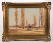 CHARLES WHEELER (1880-1977), (farm scene), oil on board, signed lower left "C. Wheeler", ​​​​​​​29 x 40cm, 42 x 52cm overall - 2