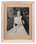 MISS AUSTRALIA 1954 "SHIRLEY BLISS" black and white portrait photograph in original period frame, ​​​​​​​50 x 40cm, 70 x 58cm overall