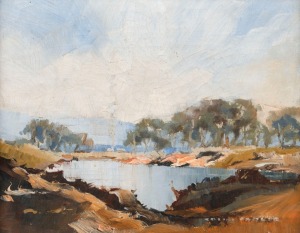 COLIN PARKER (1941-), The Watershore, oil on canvas, signed lower right "Colin Parker", 19 x 24cm, 29 x 34cm overall