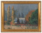 NORA GURDON (1881-1974), Autumn, Kalorama House, oil on board, signed lower right "N. Gurdon", Whitelaw label verso with details, ​​​​​​​24 x 34cm, 30 x 39cm overall - 2