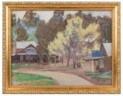 NORA GURDON (1881-1974), (Kalorama shops) oil on board, signed lower right "N. Gurdon", ​​​​​​​24 x 34cm, 30 x 39cm overall - 2