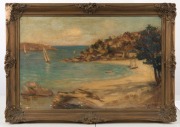 MERIDETH HOWARD (Australia), (Sydney beachside scene), oil on canvas, signed lower right "M. Howard", 40 x 59cm, 50 x 71cm overall - 2