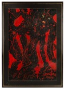 BOB SPICER (Australian), Rwanda Rape, acrylic on board, signed and titled in the lower margin, ​​​​​​​89 x 58cm, 105 x 75cm overall - 2