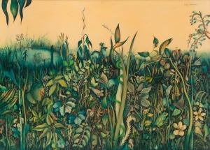 EVELYN STEINMANN (1959 - ), After The Wet Cape York Wilderness, oil on board, signed upper right "Evelyn Steinmann", 60 x 85cm, 80 x 105cm overall