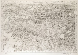 DEBORAH YOUNG (1957 - ), Magic Melbourne, lithograph 62/1000, signed lower right, 101 x 129cm overall