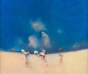 WILLIAM SMITH (working 1970s-1990s), Summer At Sorrento, oil on paper, signed lower left "W. Smith", 50 x 60cm, 83 x 88cm overall