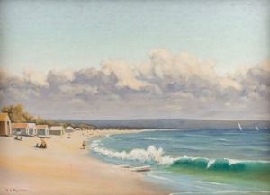 ALFRED G. REYNOLDS (1906-1996), Safety Beach, Victoria, oil on board, signed lower left "A. G. Reynolds", 54 x 74cm, 61 x 81cm overall