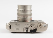 LEITZ: Leica M6 Commemorative "150 Jahre Optik" Platinum [#M6-1921], 1999, Summilux-M f1.4 50mm "150 Jahre Optik 1921" lens and cap. Only 150 units were produced to commemorate 150 years of the Wetzlar Optisches Institut. Original box, paperwork and caps - 4