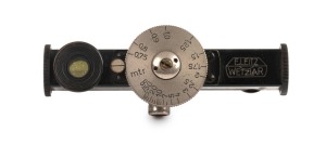LEITZ: FOKOS black and nickel rangefinder scaled in meters, circa 1930s, engraved "Progress Photos, Melbourne, 7", in original box