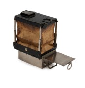 L Gaumont&nbsp;& Cie, Paris: Block-Notes&nbsp;compact folding plate camera [#3342], circa 1910, with 70mm f1.68 DOPP-ANASTEIGMAT. DAGOR&nbsp;lens and London Stereoscopic Co. magazine. Original leather bellows.