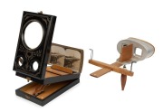 Underwood & Underwood: Hand-held stereo viewer, circa 1901 together with a Corte-Scope stereo and mono viewer (2 items)