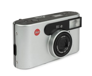 Leitz: Leica C1 35mm point-and-shoot camera [#2747659], 2000, with Vario-Elmar 38-105mm ASPH lens; in original plastic folding case.