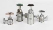 LEITZ: ball & socket tripod heads, (4 different).&nbsp;