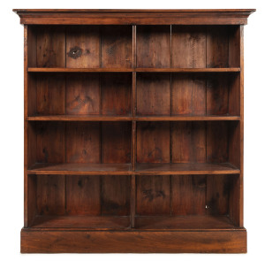 Free standing bookshelves, Australian cedar and pine, 19th century