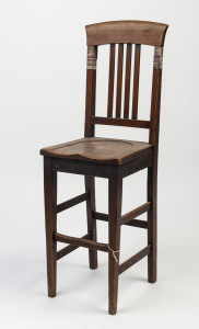 An antique Australian blackwood highchair, Victorian origin, 19th century, 100cm high