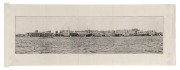 Photographer Unknown, Walsh Bay Wharfage, fold-out photogravure, circa 1910, overall 21 x 59cm.