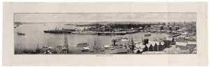 Photographer Unknown, Circular Quay, Sydney Cove. fold-out photogravure, circa 1910, overall 20 x 63cm.