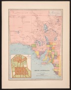 "Northern Territory of South Australia" and "South Australia" (with inset "City of Adelaide"), both maps published in 1887 by the Picturesque Atlas Publishing Co. (2). Both 45 x 35cm.