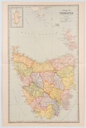 "General Map of Tasmania" (with inset "King Island"), published in 1887 by the Picturesque Atlas Publishing Co. 64.5 x 43cm.