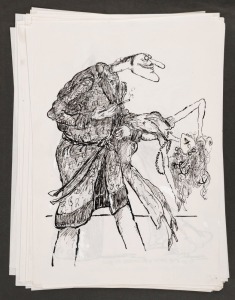 JOSEPH GREENBERG (1923-2007), 62 original cartoon artworks, ink and gouache on paper, sheet size 41 x 30cm. PROVENANCE: The Joseph Greenberg Collection