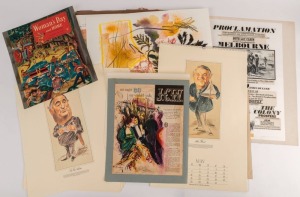 Assorted prints, artworks, posters and ephemera from the studio of JOSEPH GREENBERG (1923-2007). PROVENANCE: The Joseph Greenberg Collection