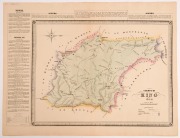 GEORGE BISHOP, County of King N.S.W., hand-coloured engraving, Plate [12] from: Atlas of the settled counties of New South Wales. [Sydney : Published by Basch & Co., 1872], 43 x 55cm sheet size.