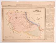 GEORGE BISHOP, County of Brisbane N.S.W., hand-coloured engraving, Plate from: Atlas of the settled counties of New South Wales. [Sydney: Published by Basch & Co., 1872], 43 x 55cm sheet size.