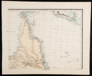 JUSTUS PERTHES, Korallen Meer, hand coloured steel engraving, [Gotha, 1875], 46 x 38cm (sheet size), shows northern Queensland, the Great Barrier Reef, Torres Strait islands and part of New Guinea.