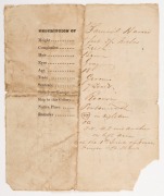 1840 (Nov. 24) REMAIN PASS for SAMUEL HARRIS: issued by the Superintendent of Convicts at the Police Office Launceston, allowing Harris to travel from Launceston to George Town in the service of a Mr George Wilson, countersigned by the Constable of George - 2