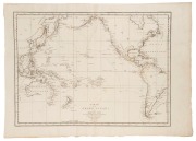 LA PEROUSE, "CARTE DU GRAND OCEAN OU MER DU SUD....", large-format copper engraving, [Paris, 1797], Map No.3 from La Perouse's Atlas, 58 x 83cm (sheet size).