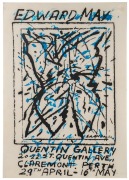 EDWARD MAY (b.1939), Quentin Gallery, Perth, screenprinted exhibition poster, April - May, 1982, featuring a work by May; 69 x 49cm.