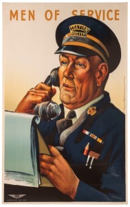 HAROLD EMANUEL FREEDMAN (1915 - 1999), (​​​​​​​The Station Master), Men of Service, Victorian Railways Poster, No. 242, Colour lithograph, 1947, 63 x 100 cm.