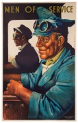 HAROLD EMANUEL FREEDMAN (1915 - 1999), (The Driver & the fireman), Men of Service, Victorian Railways Poster, No. 244, Colour lithograph, 1947, 63 x 100 cm.