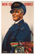 HAROLD EMANUEL FREEDMAN (1915 - 1999), (The Guard), Men of Service, Victorian Railways Poster, No. 243, Colour lithograph, 1947, 63 x 100 cm.