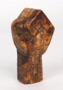 An antique carved whale's tooth fist walking stick handle, 18th/19th century, ​​​​​​​9.5cm high - 2