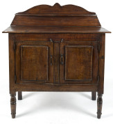 A primitive Colonial chiffonier food safe, solid blackwood throughout, Tasmanian origin, circa 1840, 128cm high, 107cm wide, 48cm deep