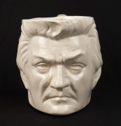 BOB HAWKE cream ceramic character jug by Richmond Potteries, circa 1980, circular factory mark to base, ​​​​​​​11cm high