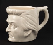 BOB HAWKE cream ceramic character jug by Richmond Potteries, circa 1980, circular factory mark to base, ​​​​​​​11cm high - 3