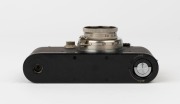 LEITZ: Leica Model IIIa conversion of a Model I body [#312], 1934, with Summar f2 50mm lens [#209650]; black version with German engraving to base - 5