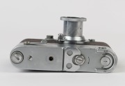 LEITZ: Leica Model IIIa Chrome D.R.P. 2 top plate [#276604],1938, with Elmar f3.5 50mm lens [#434841], fitted with Leica motor drive [Mooly #371] - 5